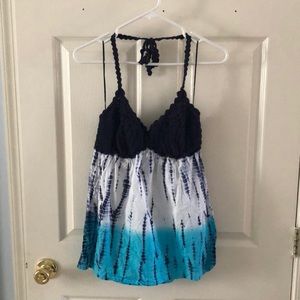 crochet/tie-dye halter!